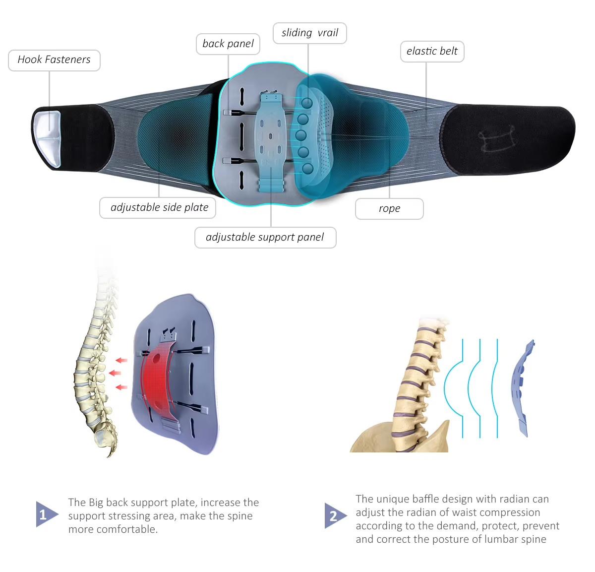 חגורת גב תחתון V2